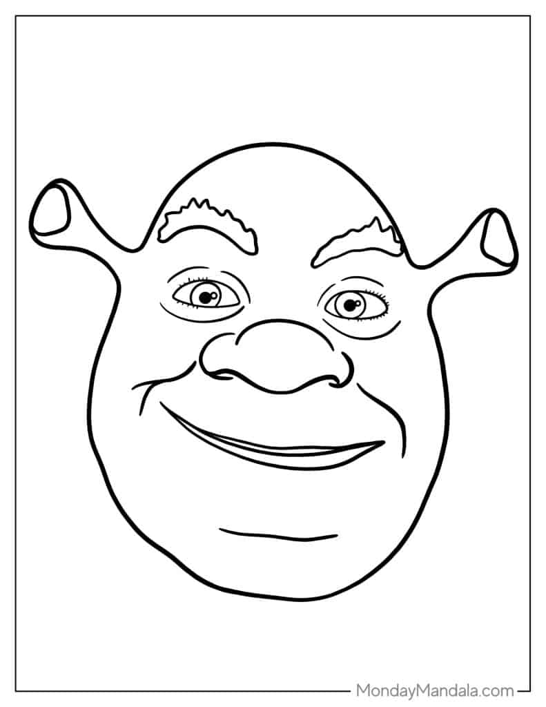 34 Shrek Coloring Pages Free PDF Printables 