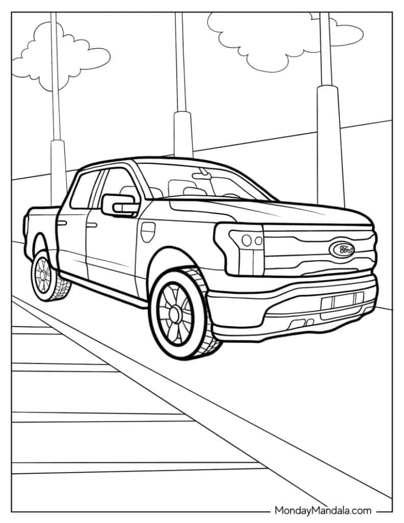 34 Truck Coloring Pages Free PDF Printables