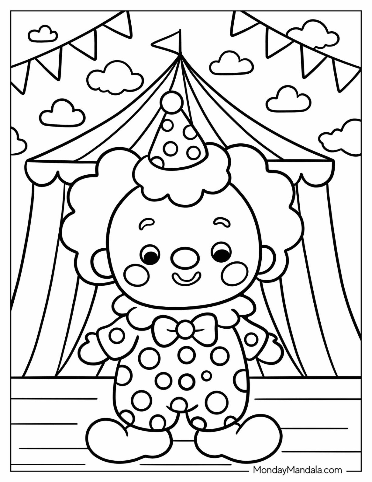 35 Clown Coloring Pages Free PDF Printables 