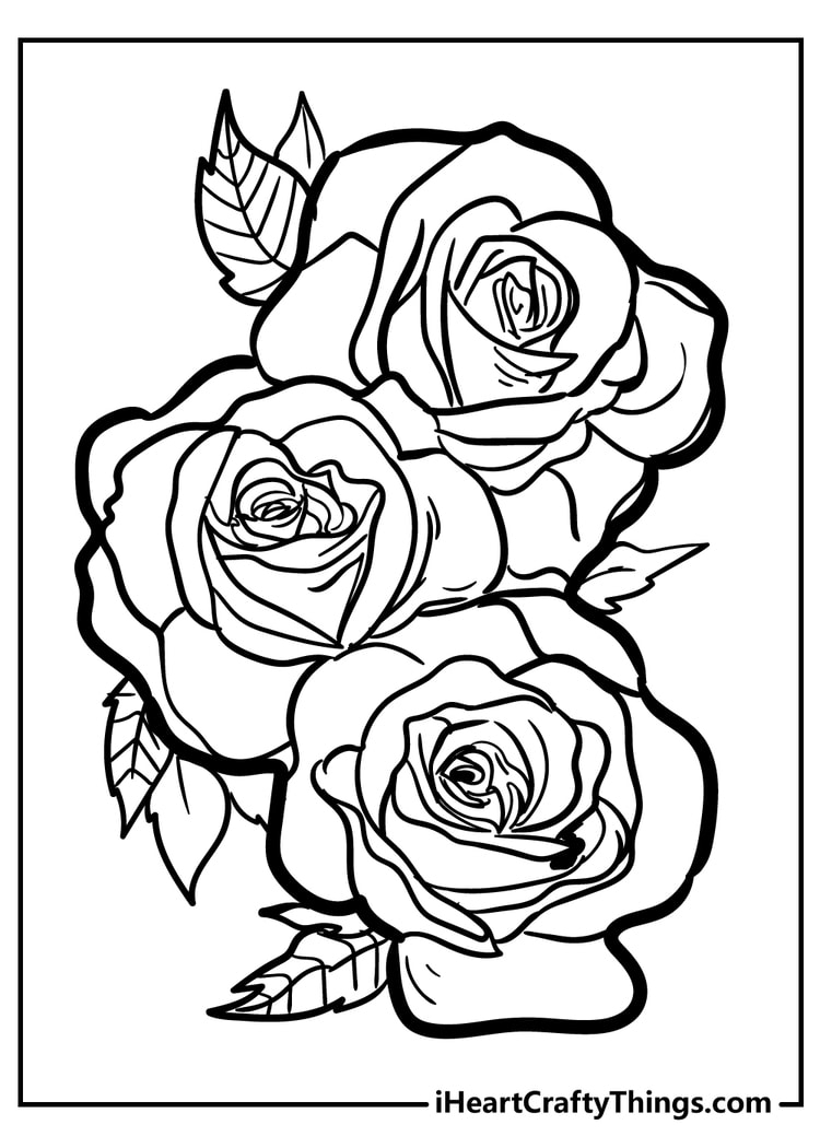 35 Rose Coloring Pages 100 Free To Download Print 35 Rose Coloring Pages 100 Free To Download Print