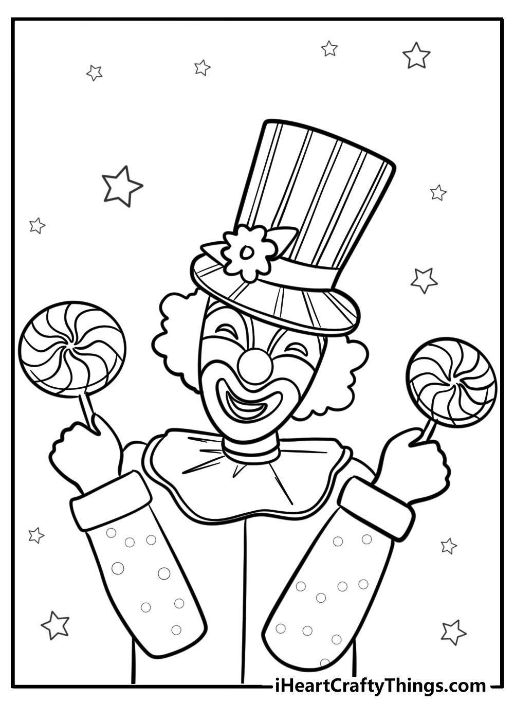 36 Clown Coloring Pages Printable PDF Sheets For Free 