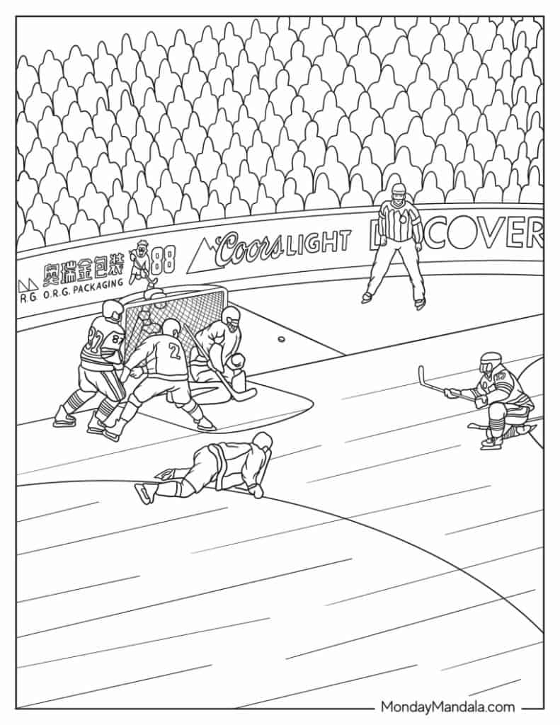 36 Hockey NHL Coloring Pages Free PDF Printables 