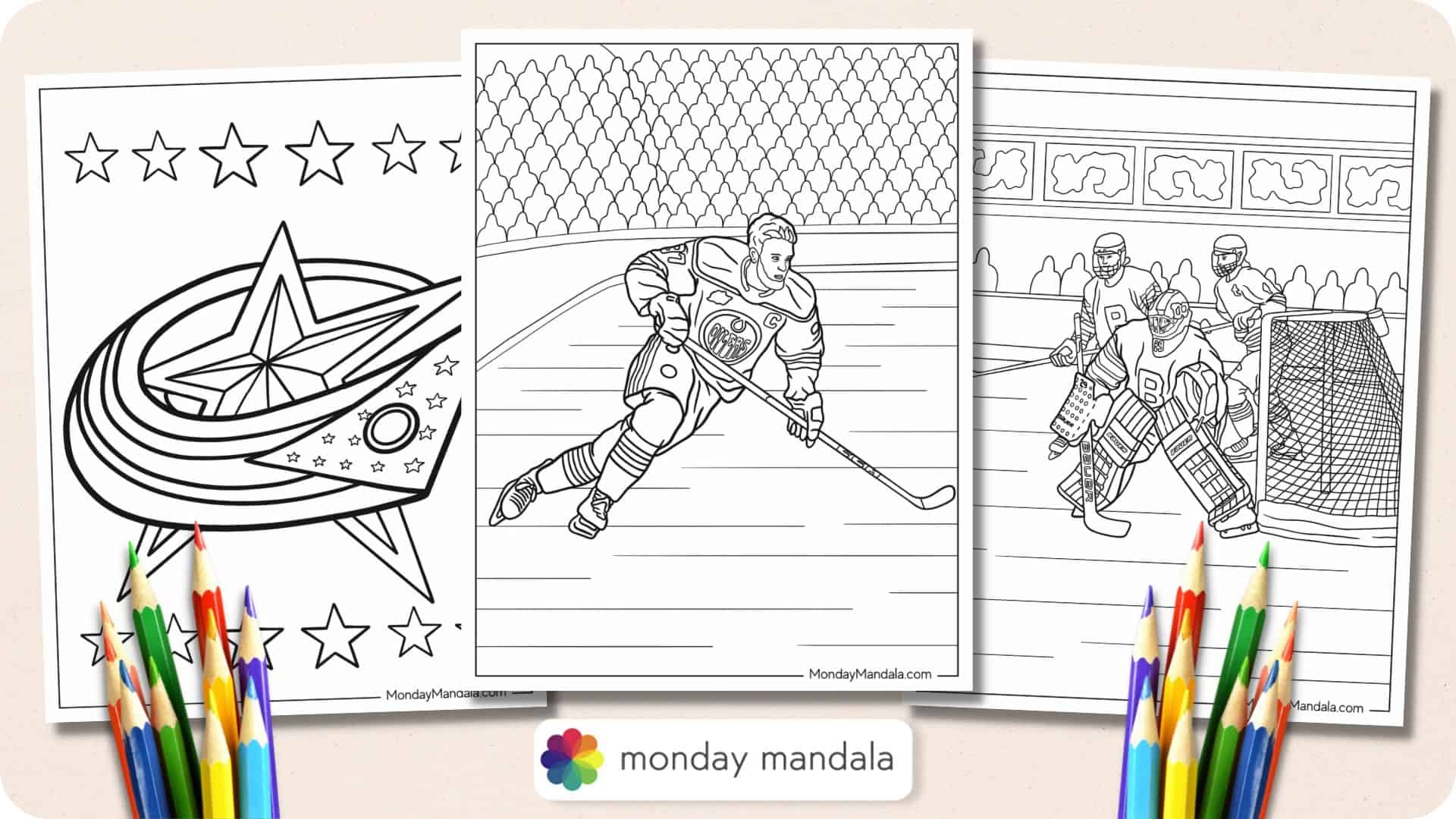 36 Hockey NHL Coloring Pages Free PDF Printables 
