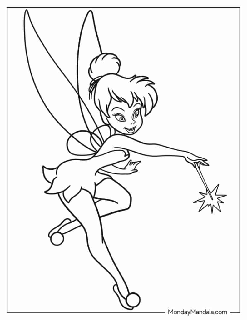 peter pan characters coloring pages