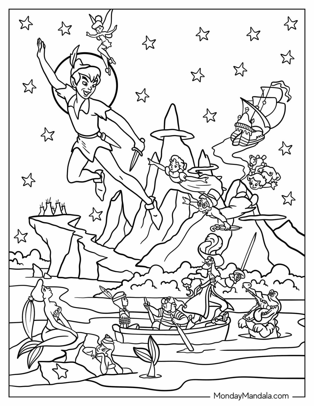 36 Peter Pan Coloring Pages Free PDF Printables 