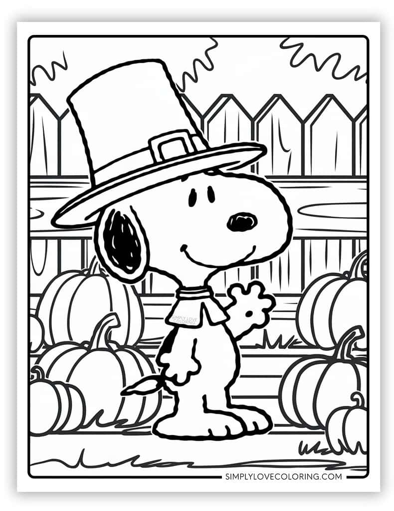 36 Snoopy Coloring Pages Free PDF Printables Simply Love Coloring