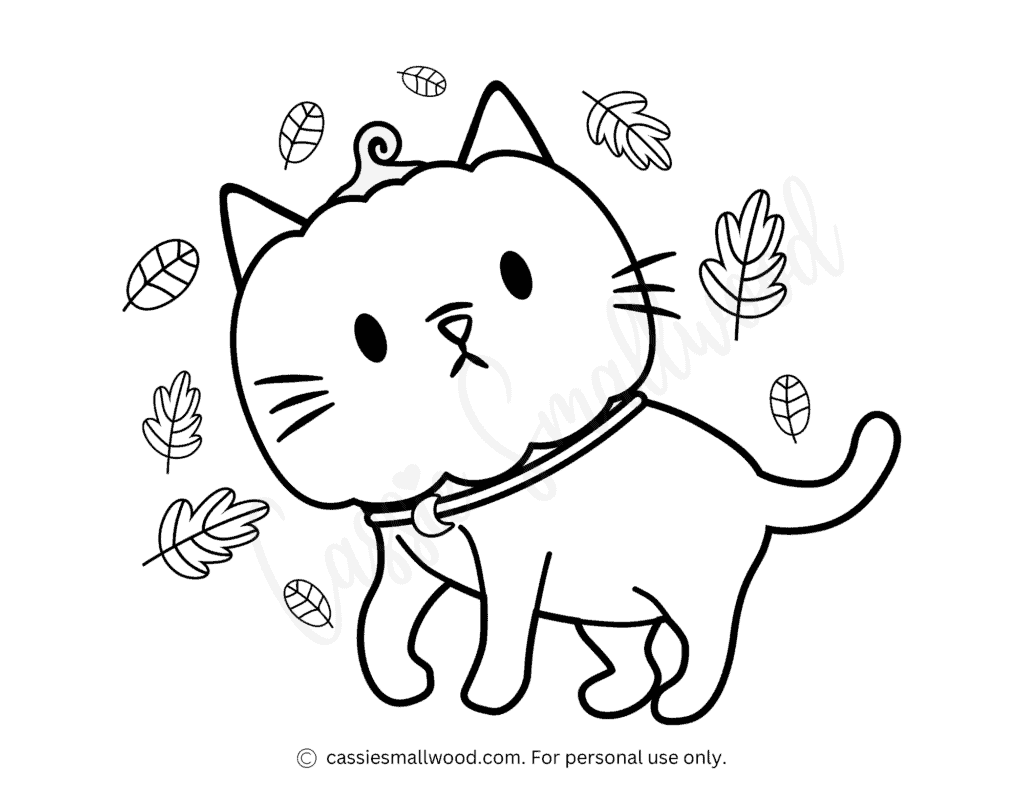 37 Cute Cat Coloring Pages Cassie Smallwood