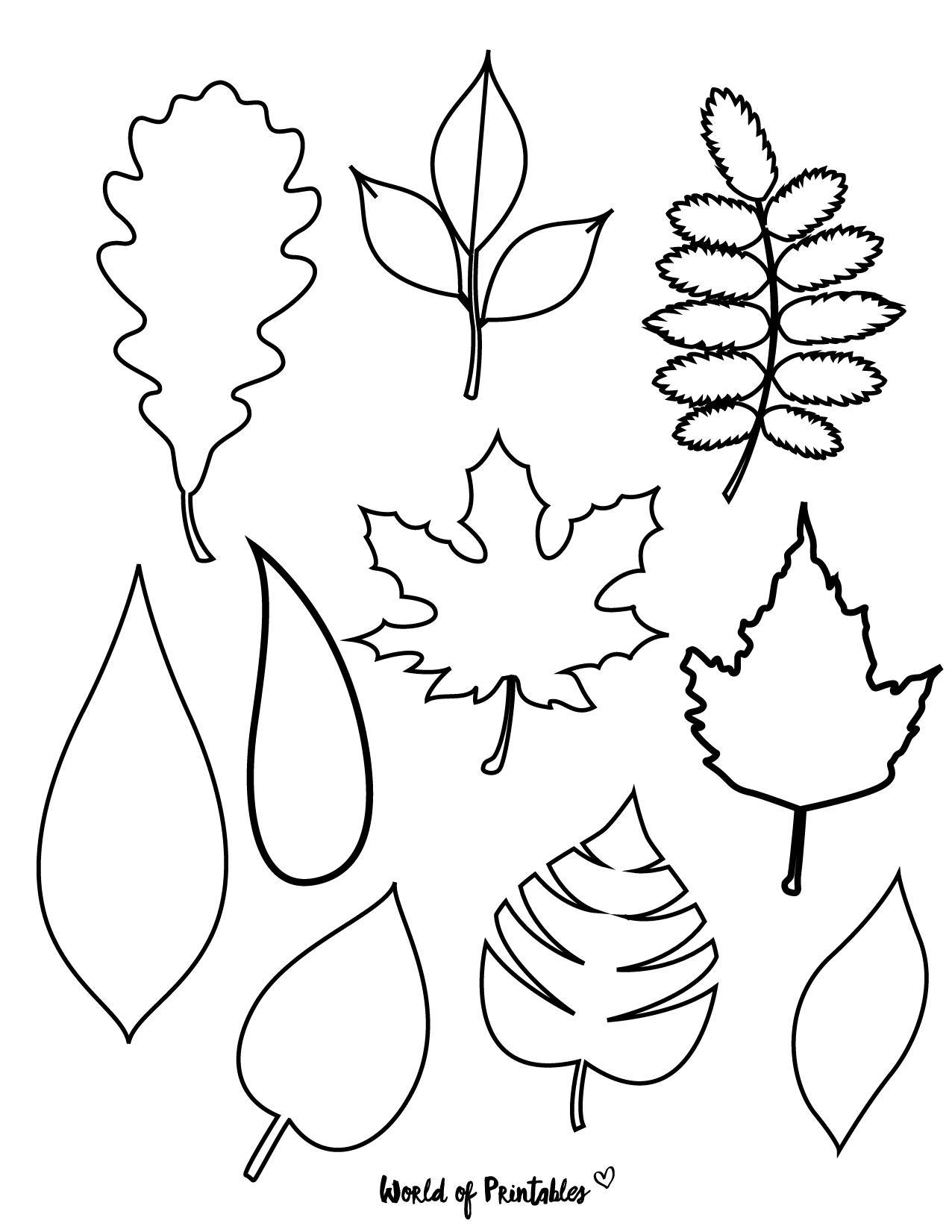 37 Printable Leaf Templates Outlines Shapes Free World Of Printables 37 Printable Leaf Templates Outlines Shapes Free World Of Printables