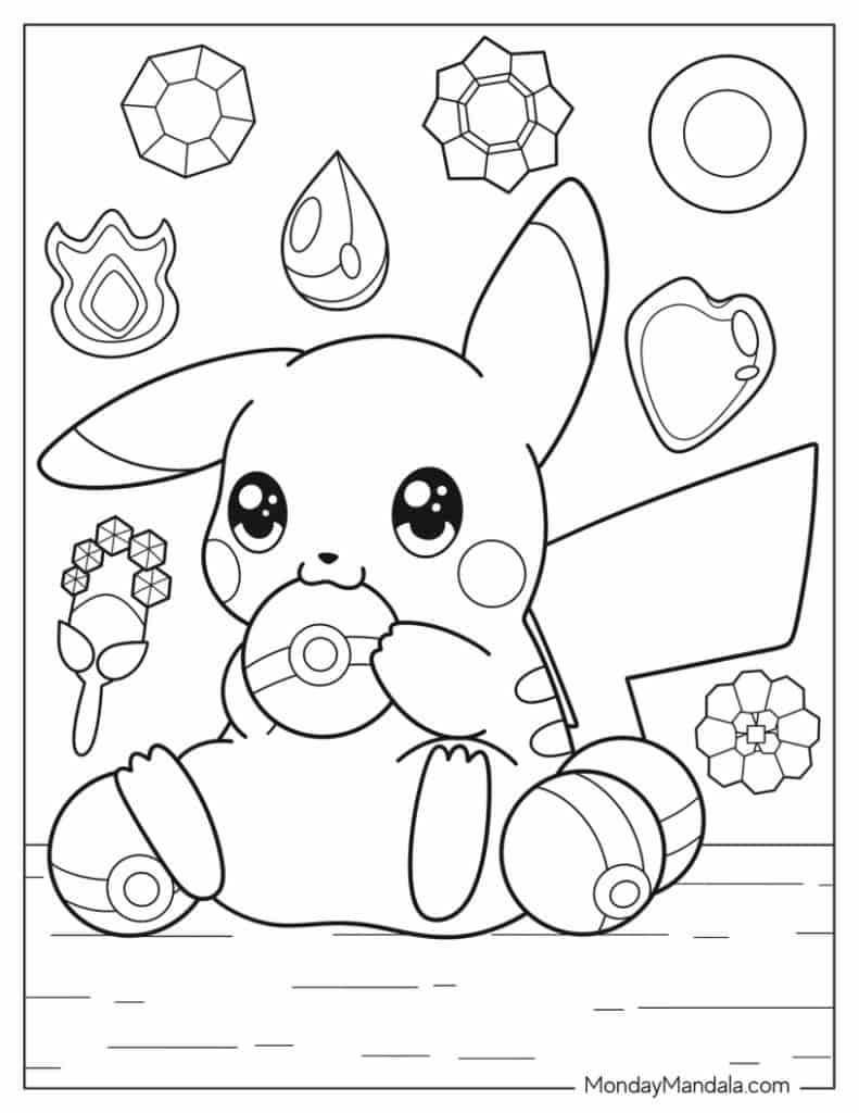 38 Pikachu Coloring Pages Free PDF Printables 38 Pikachu Coloring Pages Free PDF Printables