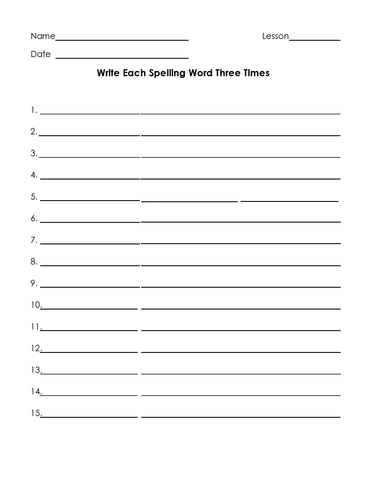 38 Printable Spelling Test Templates Word PDF TemplateLab 38 Printable Spelling Test Templates Word PDF TemplateLab
