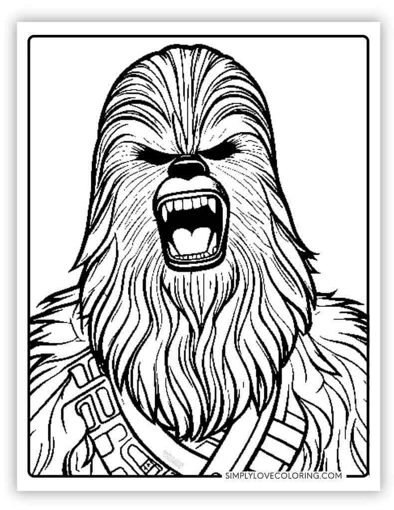 star wars free colouring pages