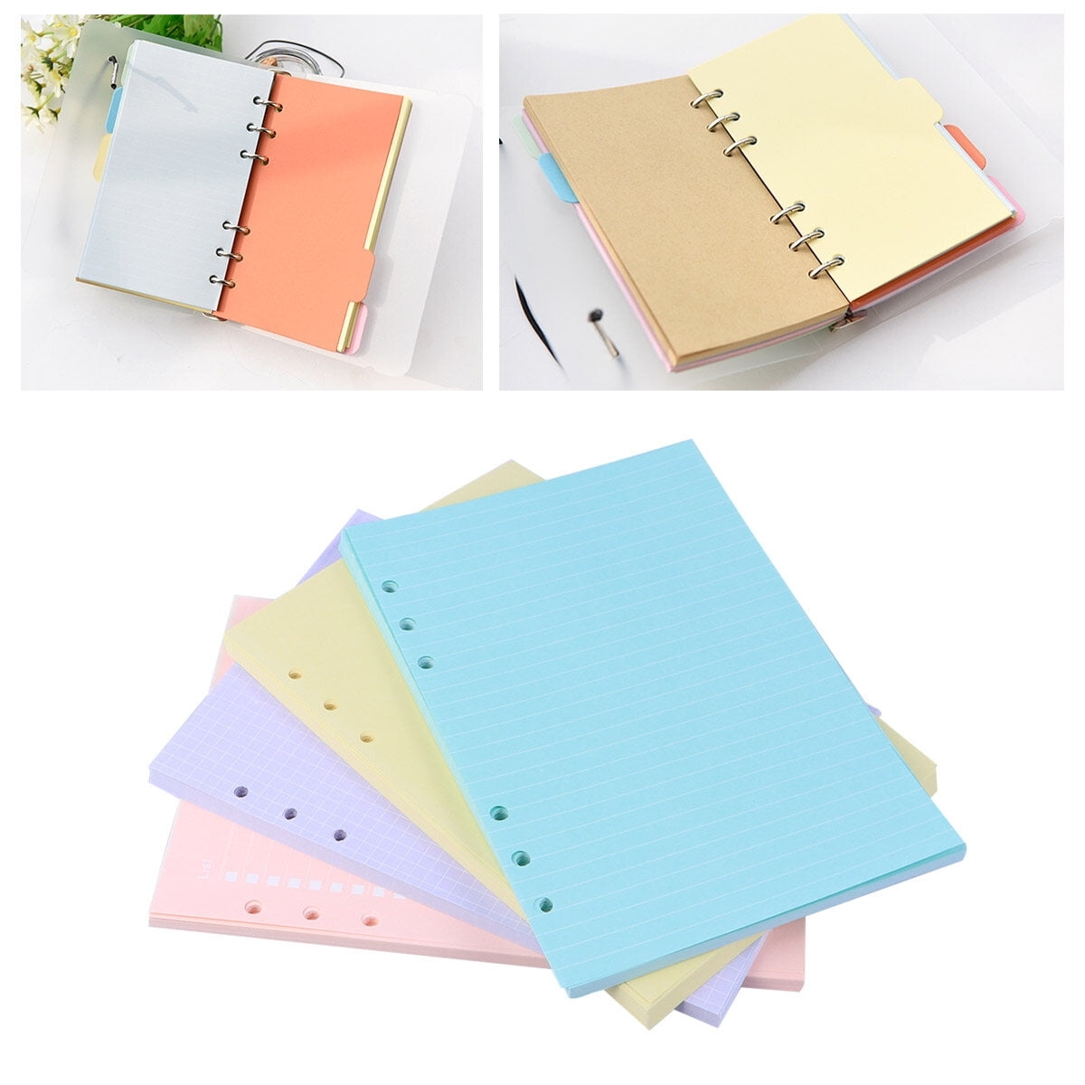 4 Pcs One Size The Notebook Ruled Binders Loose leaf Paper Walmart