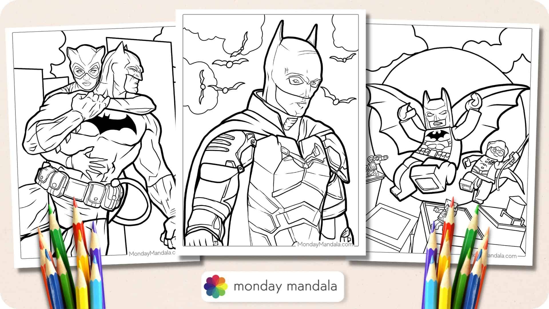 40 Batman Coloring Pages Free PDF Printables 