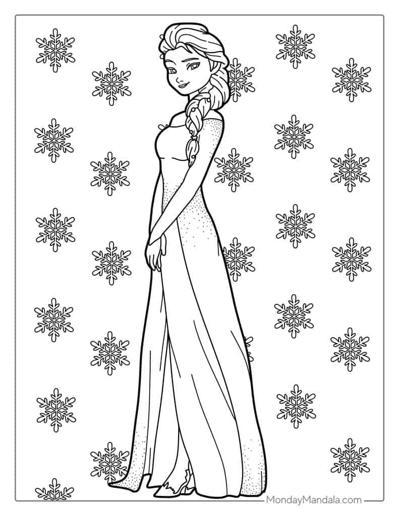 40 Elsa Coloring Pages Free PDF Printables