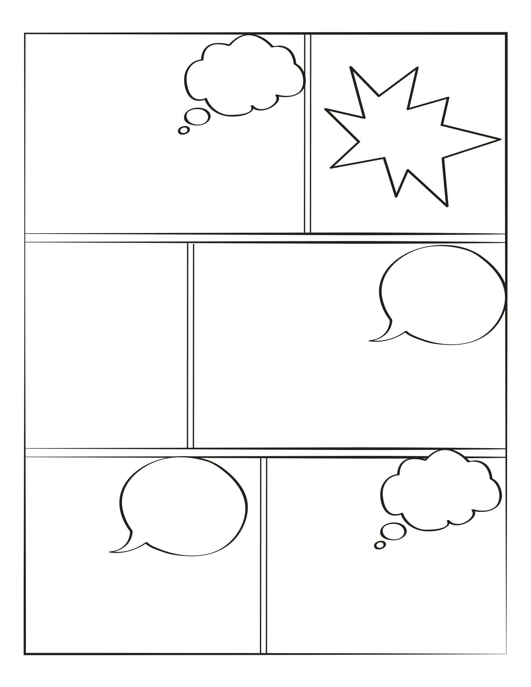 comic strip template pdf comic strip template pdf