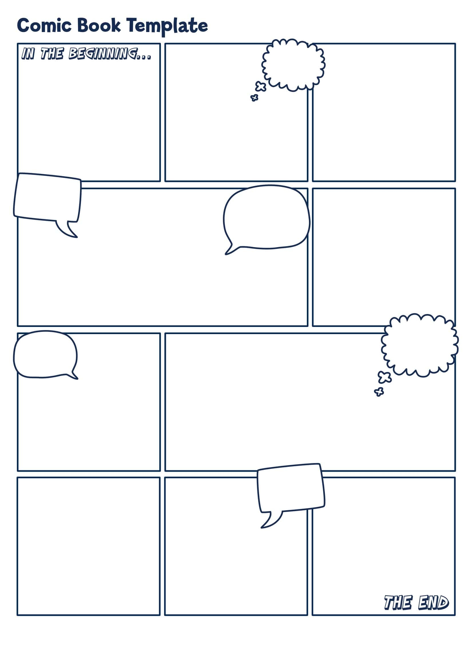 40 Free Printable Comic Strip Templates PDF 40 Free Printable Comic Strip Templates PDF