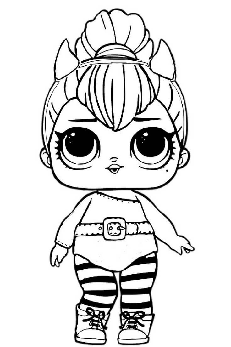 40 Free Printable LOL Surprise Dolls Coloring Pages