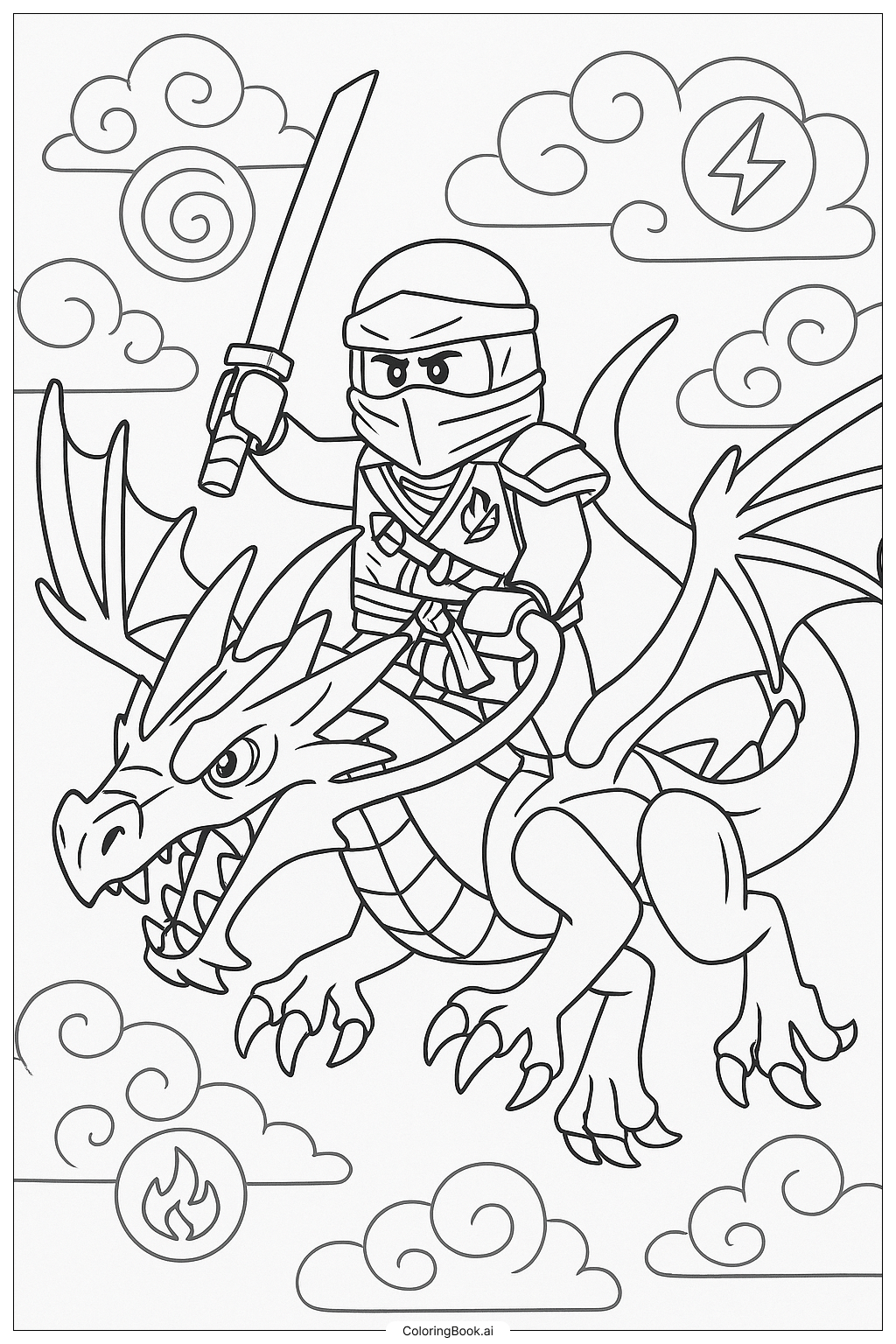 40 Ninjago Coloring Pages Free PDF PNG Printables 