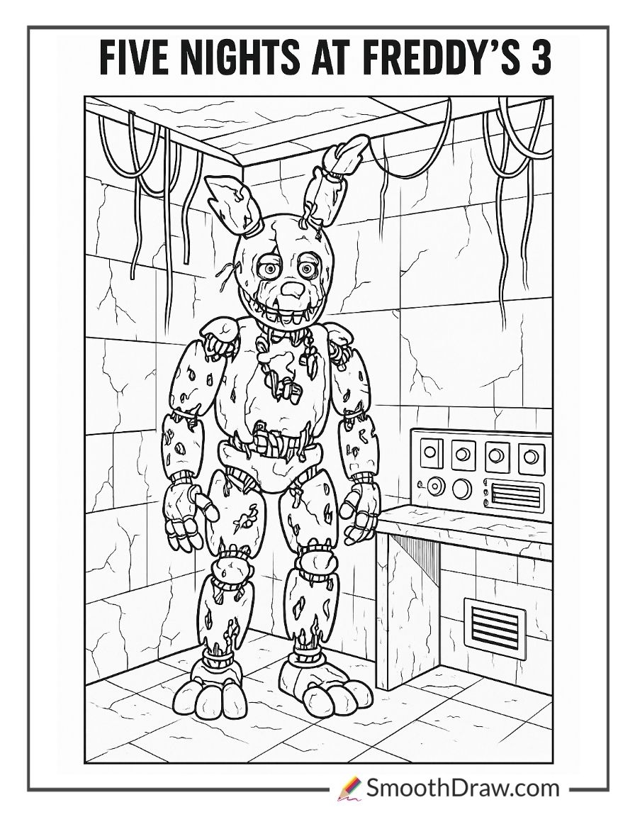 42 Free FNAF Coloring Pages Smooth Draw