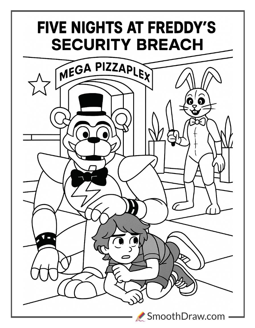 42 Free FNAF Coloring Pages Smooth Draw