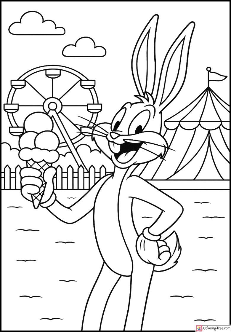 4230 Page Bugs Bunny Coloring Page Packet In A Carnival The 