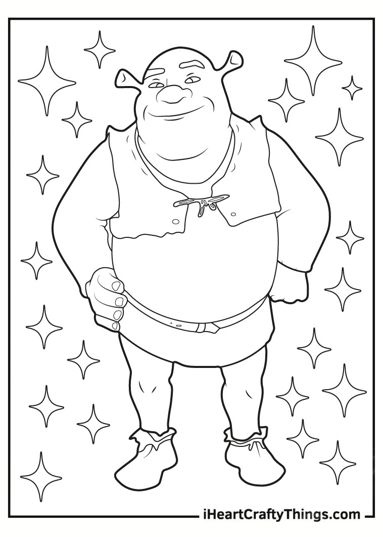 44 New Shrek Coloring Pages 100 Free To Print 