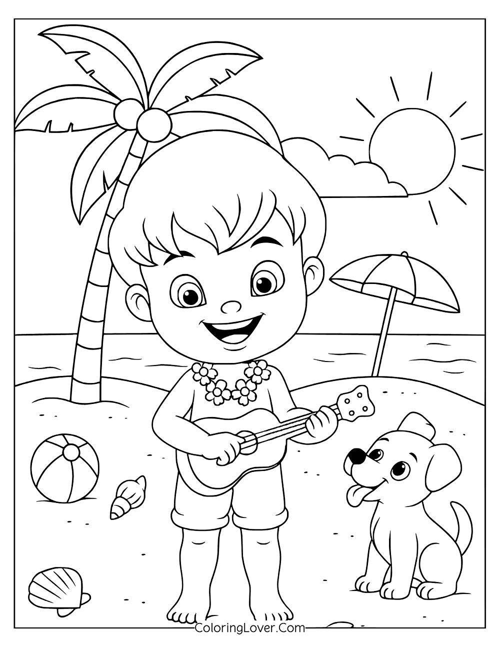 45 Beach Coloring Pages Free Printables For All Ages 