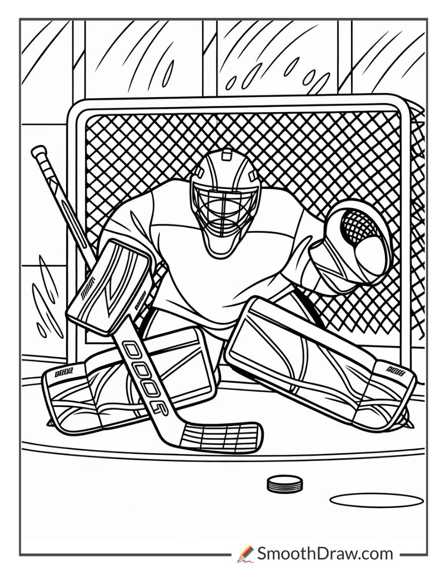 48 Free Hockey Coloring Pages Smooth Draw