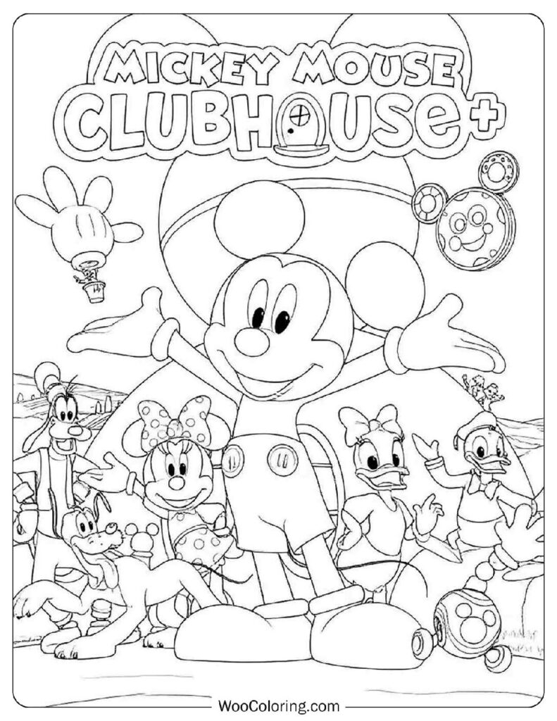 free printable mickey mouse coloring pages