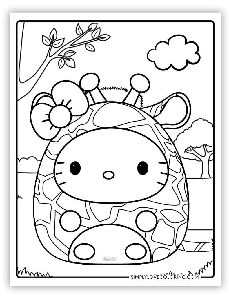 48 Squishmallow Sanrio Coloring Pages Free PDF Printables Simply Love Coloring