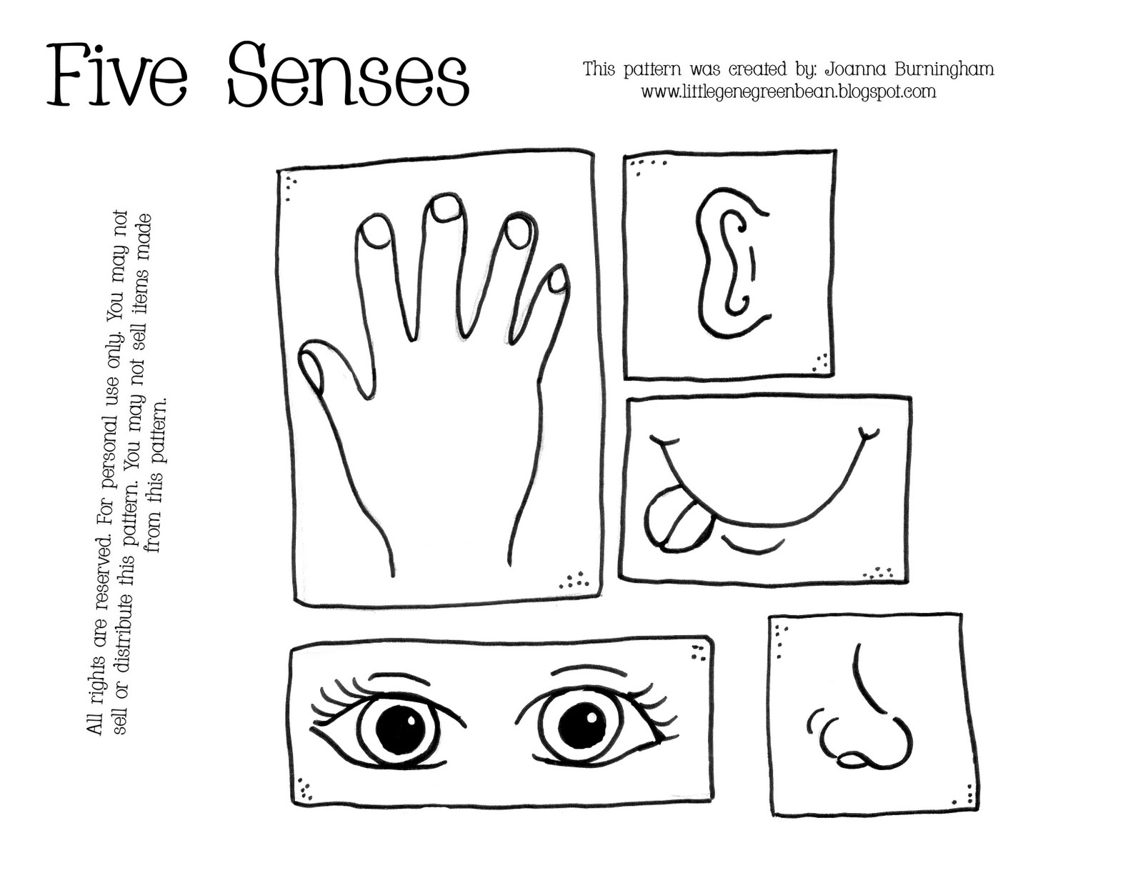  5 Senses Coloring Pages Books 100 FREE And Printable 