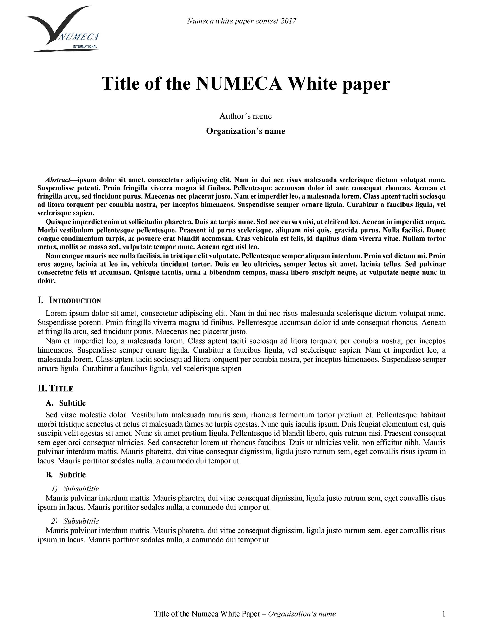50 Best White Paper Templates MS Word TemplateLab 50 Best White Paper Templates MS Word TemplateLab