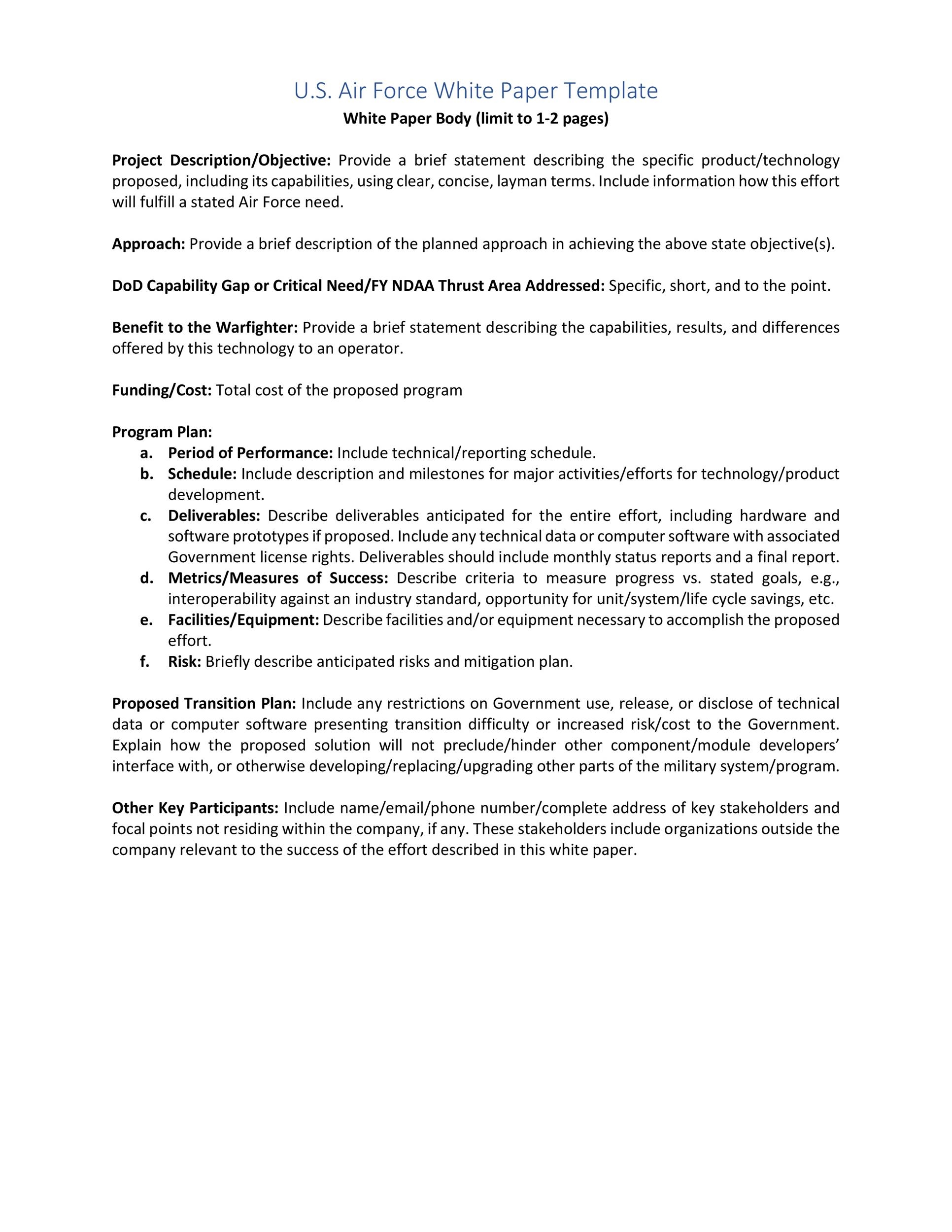 white paper template word white paper template word