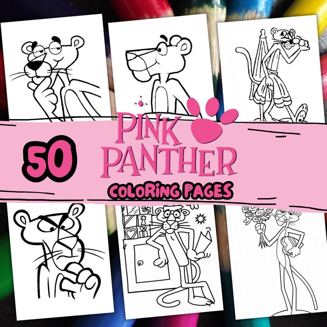50 Panther Color Pages Panther Book Photo Kid Coloring Pages For Adults Pdf Printable Coloring Pages Etsy