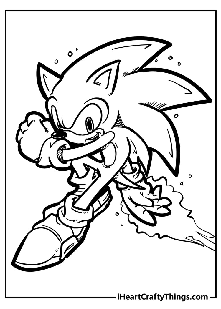 50 Sonic The Hedgehog Coloring Pages Free PDF Printables