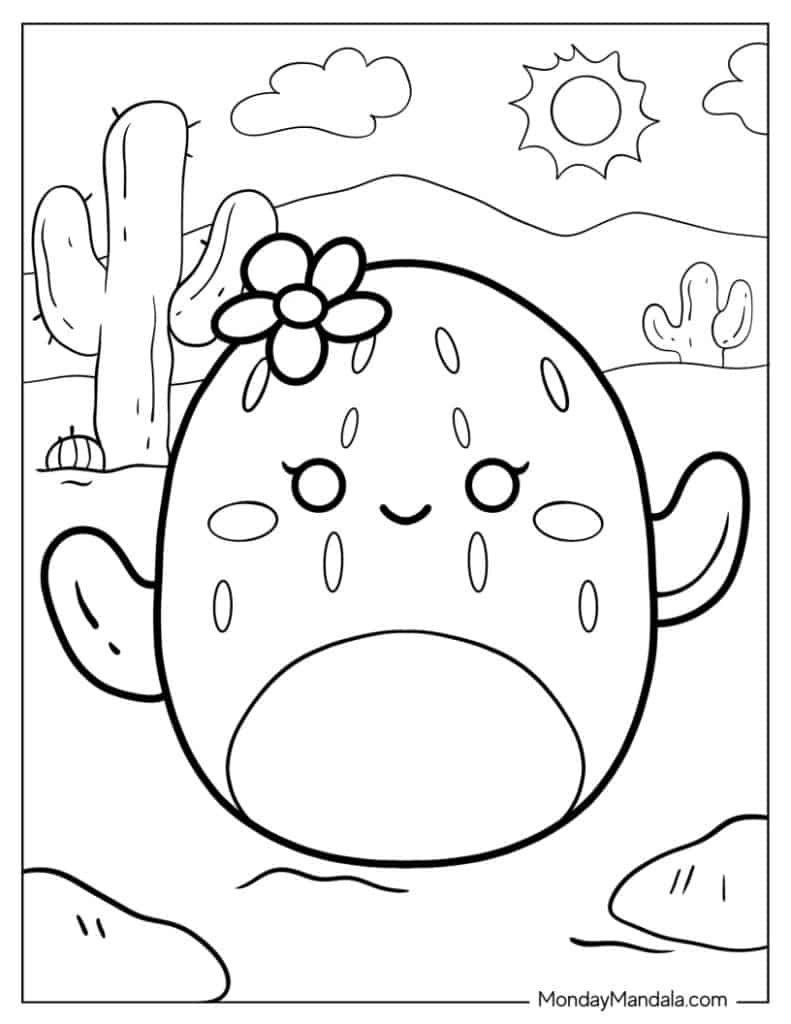 50 Squishmallow Coloring Pages Free PDF Printables 