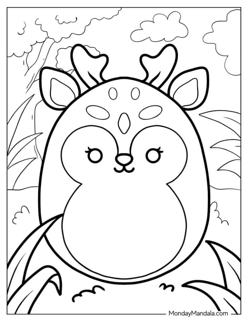 50 Squishmallow Coloring Pages Free PDF Printables 