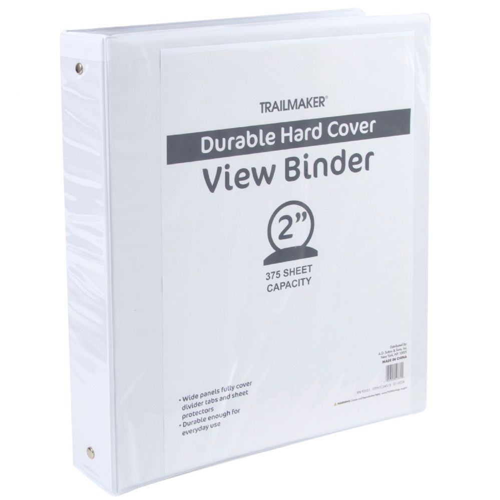 50 Wholesale 2 Inch Hard Cover Binders White WSD 50 Wholesale 2 Inch Hard Cover Binders White WSD