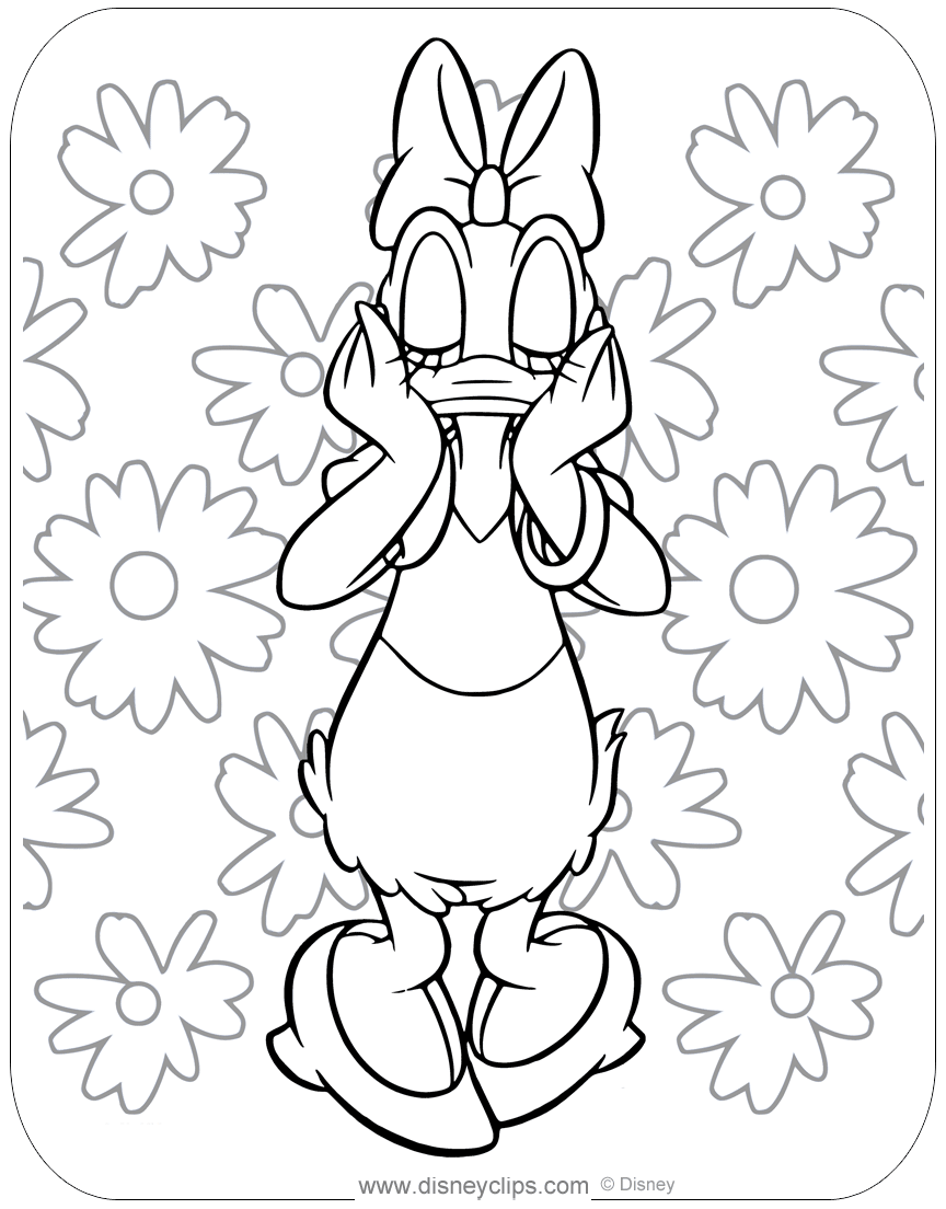 59 Printable Daisy Duck Coloring Pages Disneyclips