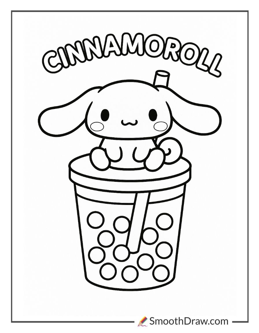 64 Cinnamoroll Coloring Pages Free Printables Smooth Draw