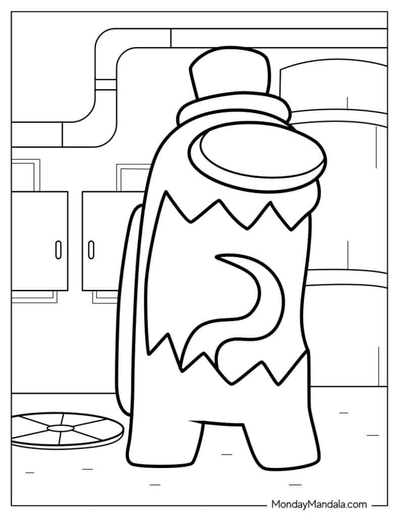 among us coloring pages impostor among us coloring pages impostor
