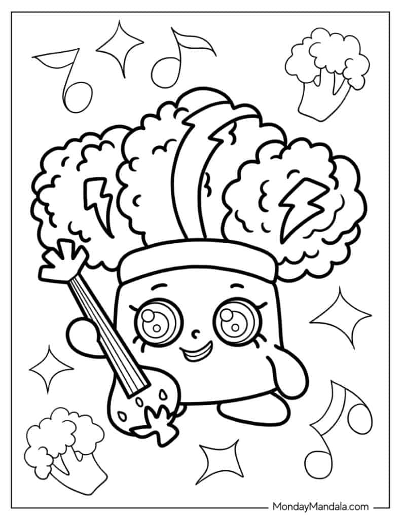 66 Shopkins Coloring Pages Free PDF Printables 