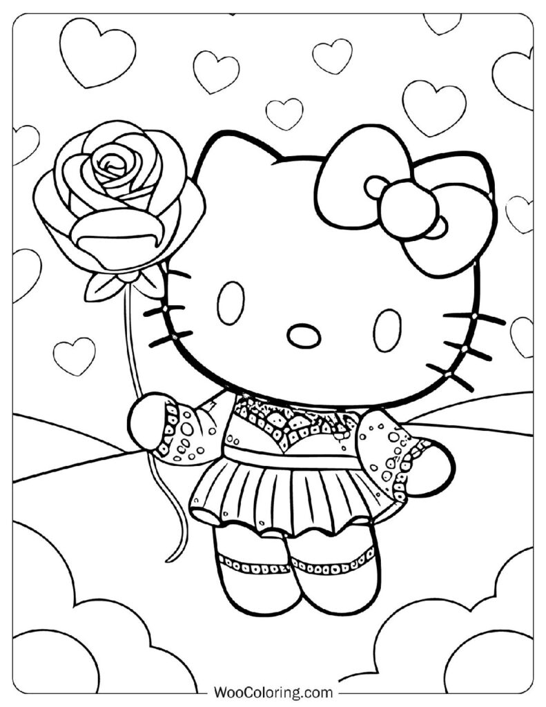 76 Hello Kitty Coloring Pages Free PDF To Print Woo Coloring
