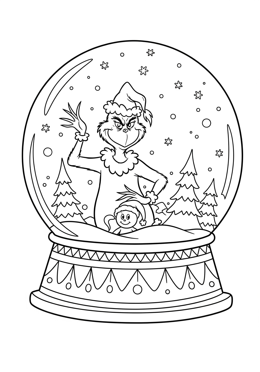 grinch coloring pages free