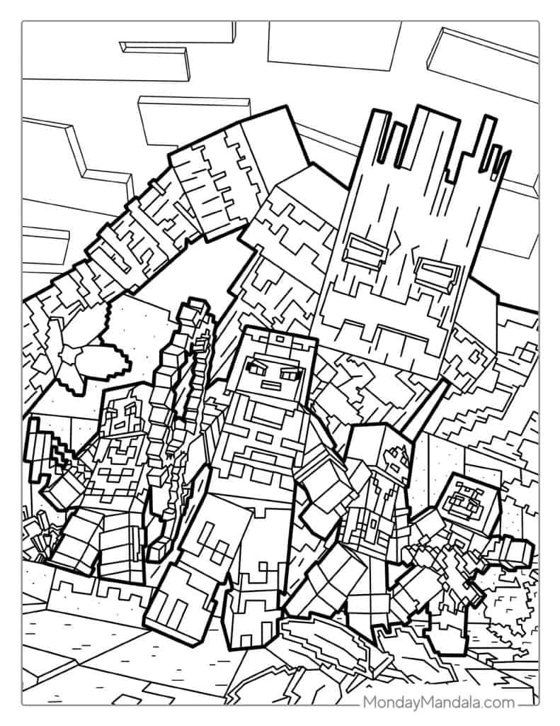 88 Minecraft Coloring Pages Free PDF Printables 