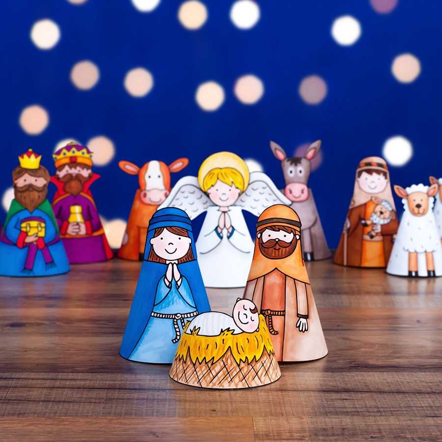 A Printable Nativity Scene Craft Your Kids Will Love To Make