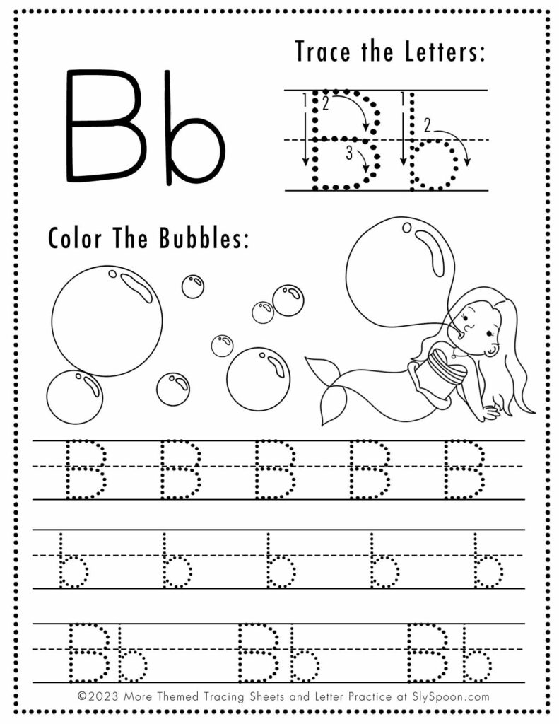 ABC Tracing Worksheets Sly Spoon