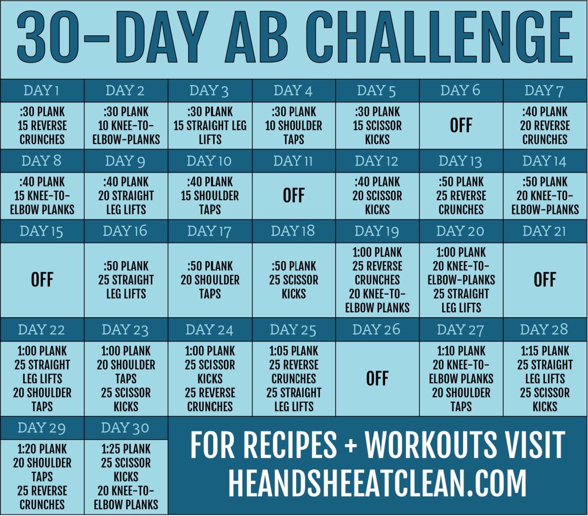 Abs 30 Day Weight Loss Challenge For Beginners Weight Loss 30 Day Ab Challenge For Beginners