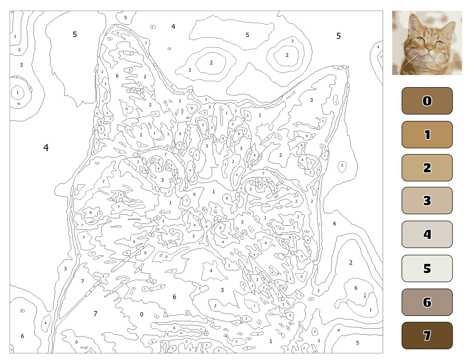 Advanced Color By Number 20 Free PDF Printables Printablee