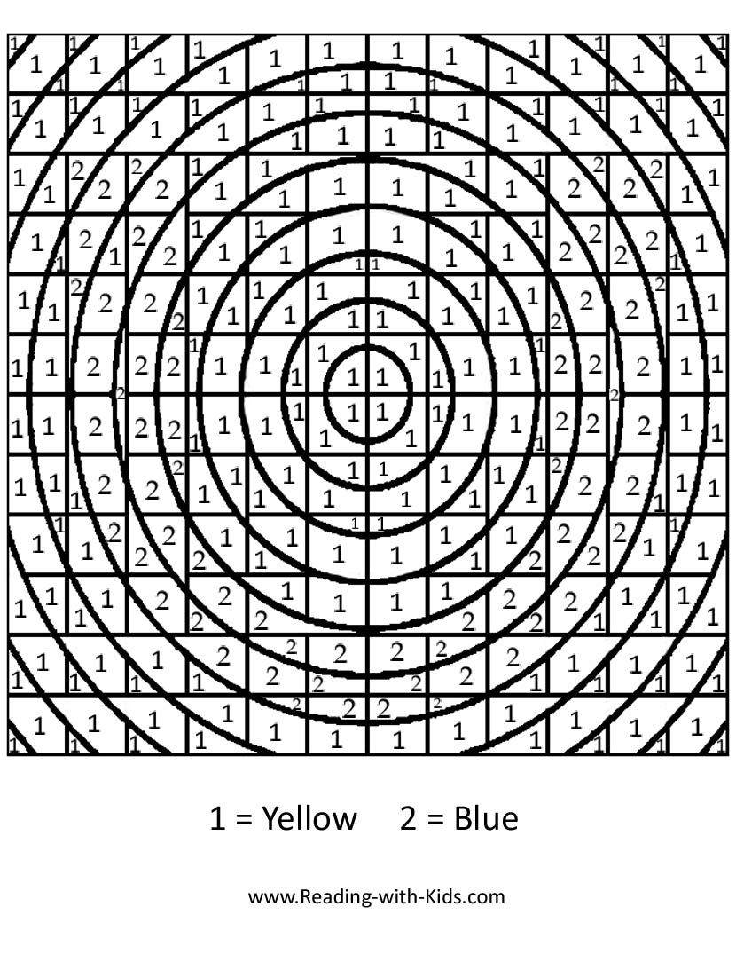 Advanced Color By Number 20 Free PDF Printables Printablee